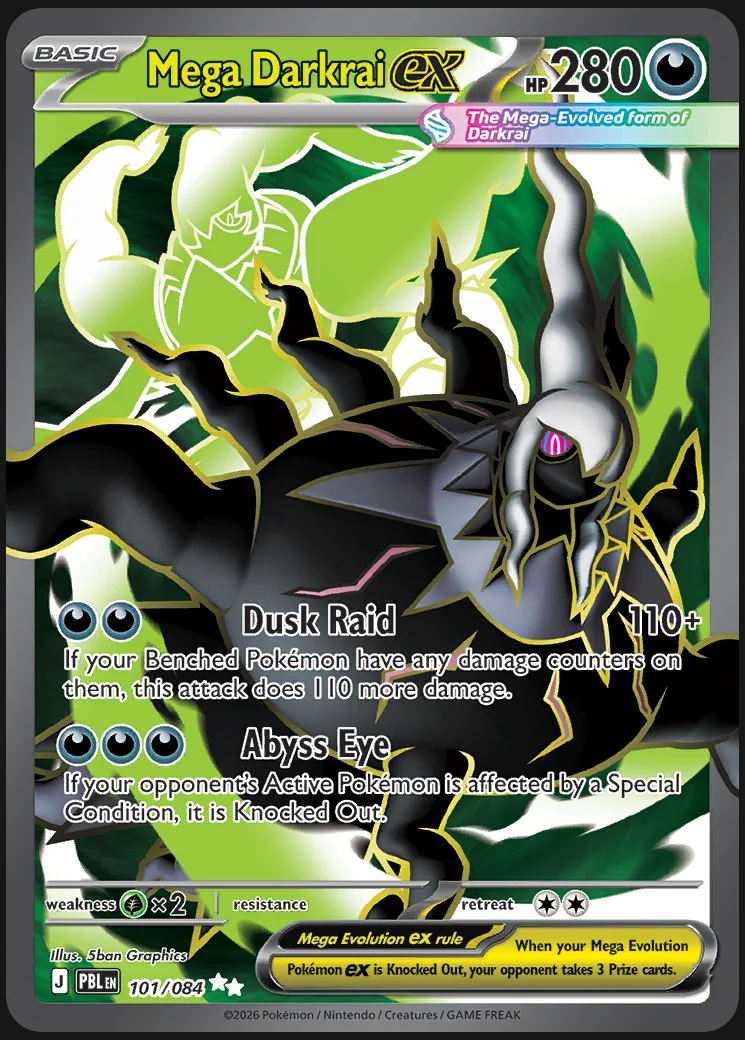 Pitch Black – Mega Darkrai ex 101/084 – Ultra Rare