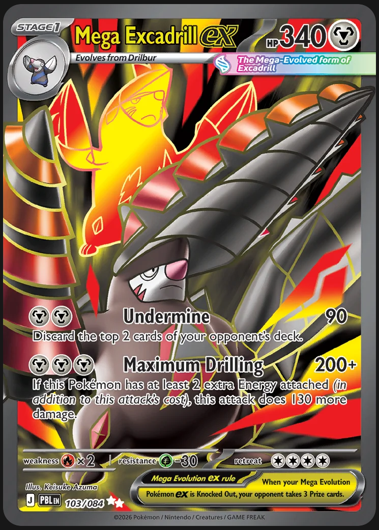 Pitch Black – Mega Excadrill ex 103/084 – Ultra Rare