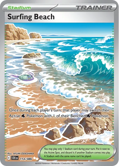 Chaos Rising – Surfing Beach 114/086 – Ultra Rare