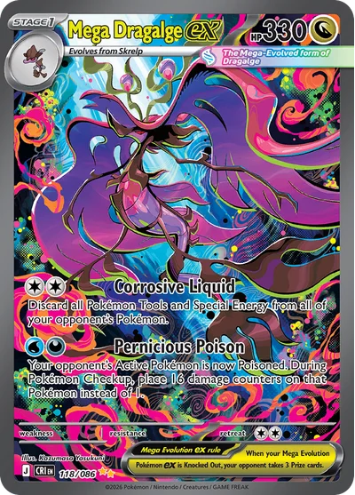 Chaos Rising – Mega Dragalge ex 118/086 – Special Illustration Rare