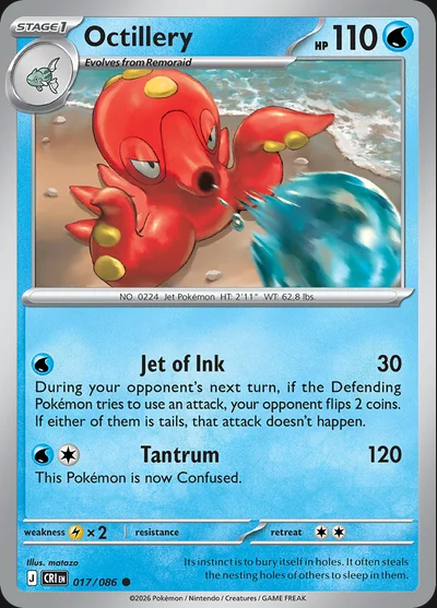 Chaos Rising – Octillery 017/086 – Normal