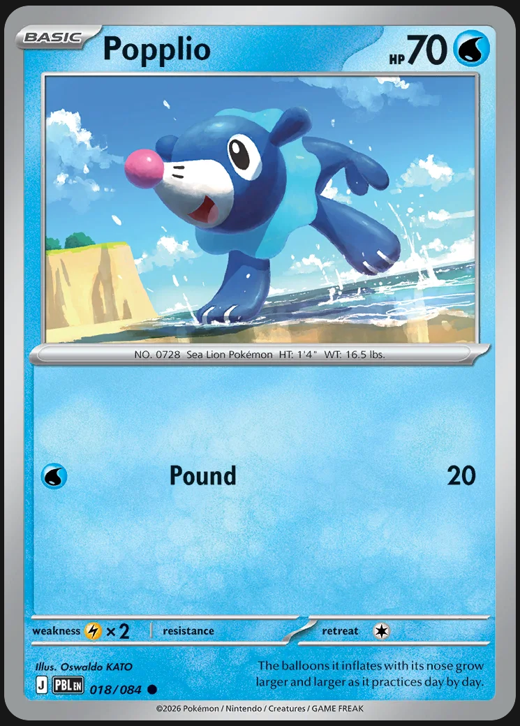 Pitch Black – Popplio 018/084 – Normal