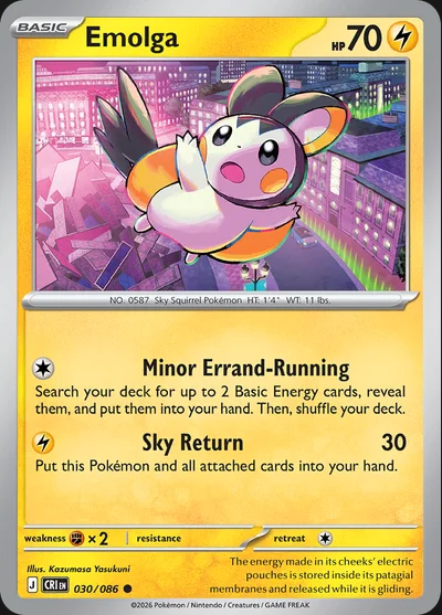 Chaos Rising – Emolga 030/086 – Normal