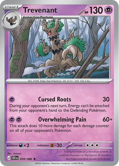 Chaos Rising – Trevenant 039/086 – Normal