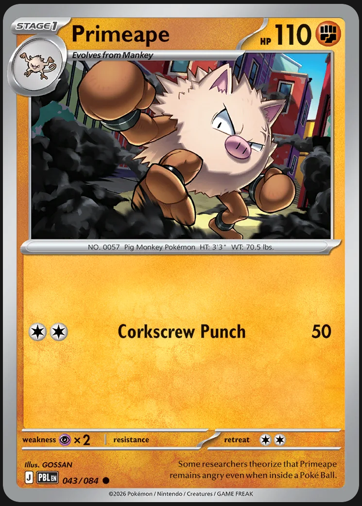 Pitch Black – Primeape 043/084 – Normal