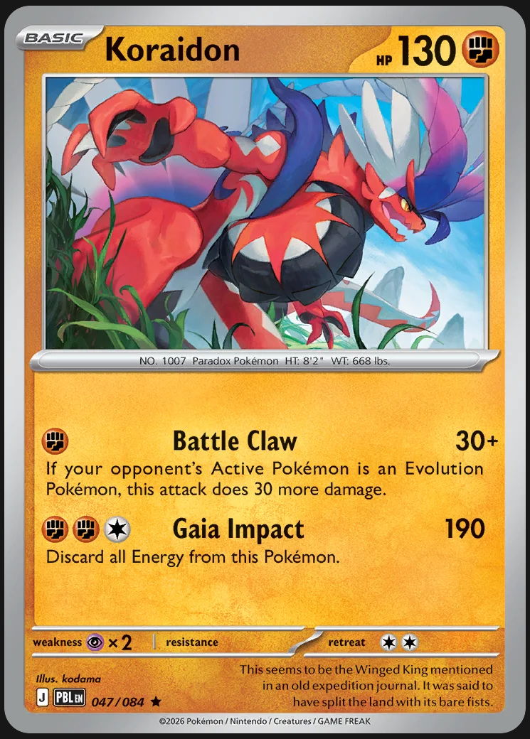 Pitch Black – Koraidon 047/084 – Reverse Holo