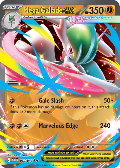 Chaos Rising – Mega Gallade ex 048/132 – Double Rare