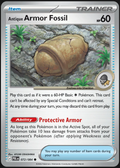 Pitch Black – Antique Armor Fossil 072/084 – Reverse Holo
