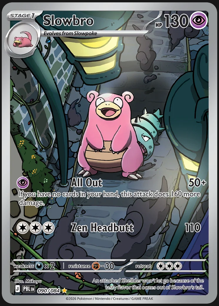 Pitch Black – Slowbro 090/084 – Illustration Rare