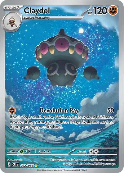 Chaos Rising – Claydol 092/086 – Illustration Rare