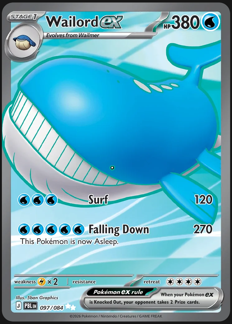 Pitch Black – Wailord ex 097/084 – Ultra Rare