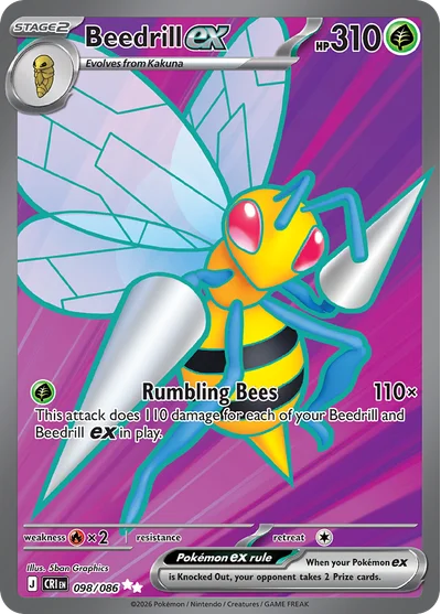 Chaos Rising – Beedrill ex 098/086 – Ultra Rare