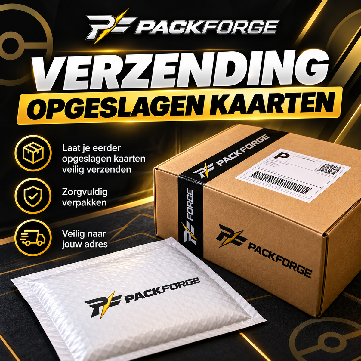 Verzending opgeslagen kaarten